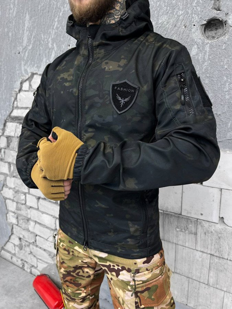 Куртка тактическая чёрный мультикам XXXL - изображение 2
