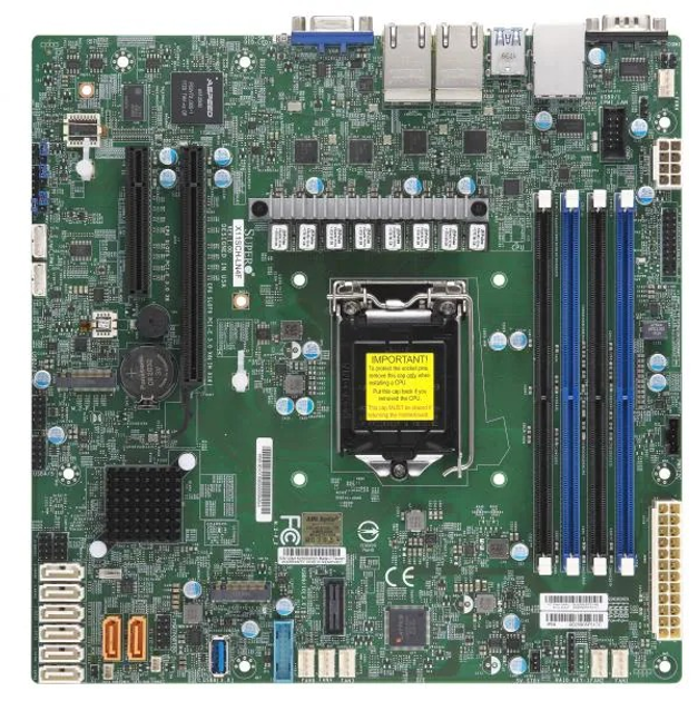 Материнська плата Supermicro MBD-X11SCH-LN4F-O (s1151, Intel C246, PCI-Ex16) - зображення 1