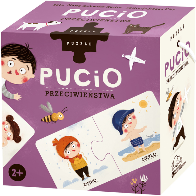 Puzzle Nasza Ksiegarnia Pucio Przeciwieństwa 10 x 5 cm 20 elementów (5902719479915) - obraz 1