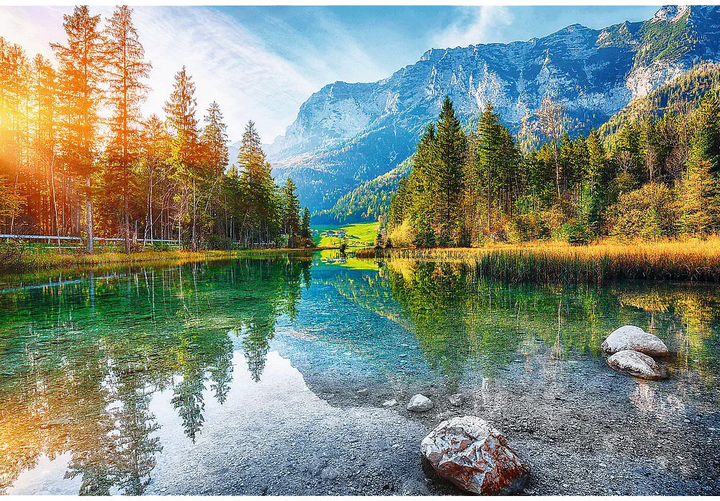 Пазл Trefl at the foot of the Alps Lake Hintersee Germany 85 x 58 см 1500 деталей (5900511261936) - зображення 2