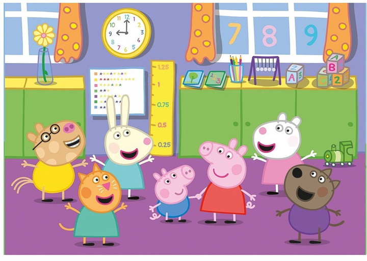 Набір пазлів Clementoni Super Kolor Peppa Pig 27 x 19 см 2 x 60 деталей (8005125247936) - зображення 3