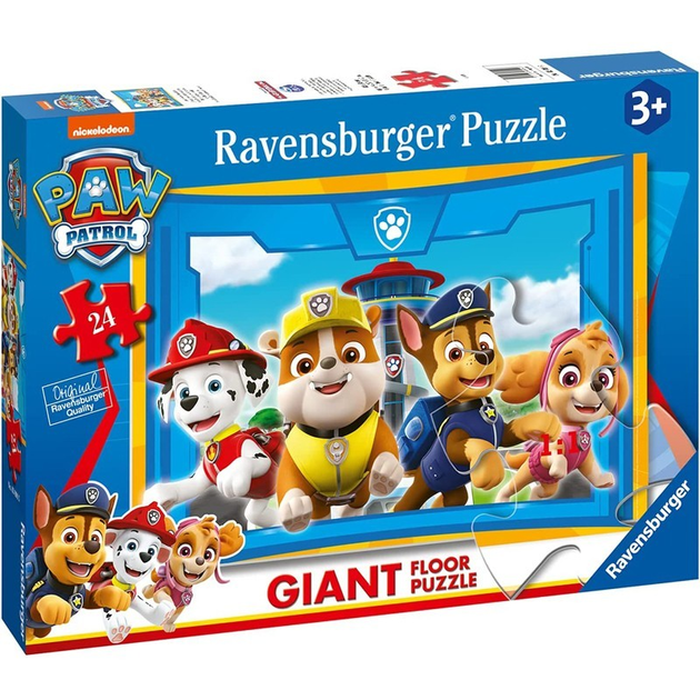 Puzzle Ravensburger Paw Patrol Giant 37 x 27 cm 24 elementy (4005556030903) - obraz 1