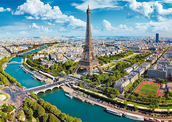 Puzzle Trefl View of the Paris city France 58 x 34 cm 500 elementów (5900511374568) - obraz 2