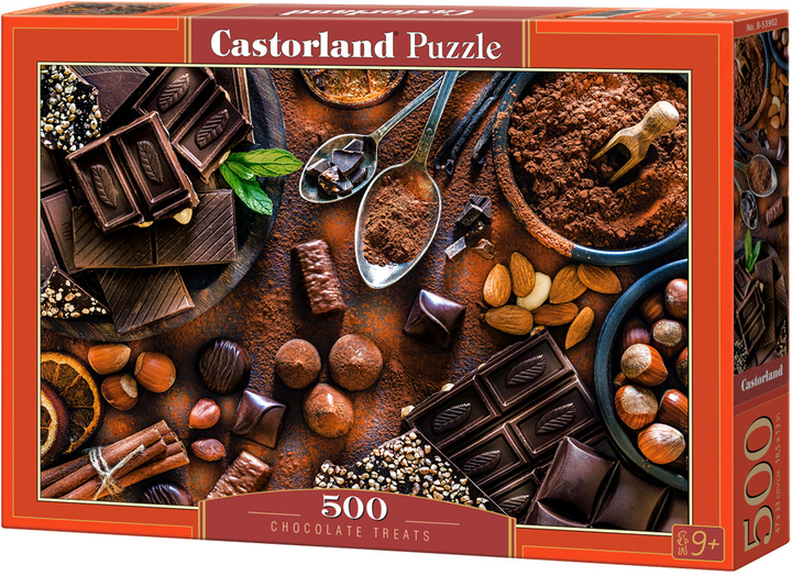 Puzzle Castor Chocolate Treats 33 x 47 cm 500 elementów (5904438053902) - obraz 1
