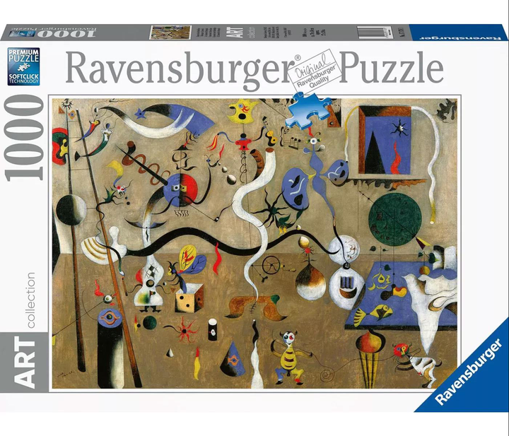 Puzzle Ravensburger Art Collection Miro Harlequin's Carnival 70 x 50 cm 1000 elementow (4005556171781) - obraz 1