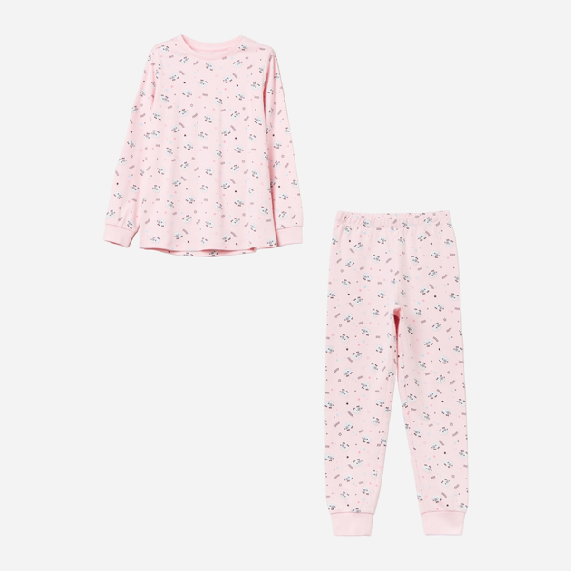 Піжама дитяча (світшот + штани) OVS 1892492 104 см Рожева (8052147148192) - зображення 1