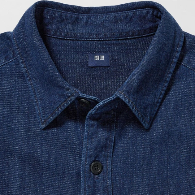 Джинсовая куртка мужская Uniqlo 694778482 XL Синяя (1159795744) - Фото 6 Джинсовая куртка мужская Uniqlo 694778482 XL Синяя (1159795744) - изображение 6