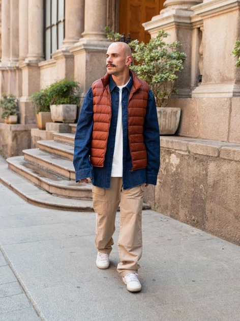 Джинсовая куртка мужская Uniqlo 694778482 XL Синяя (1159795744) - Фото 12 Джинсовая куртка мужская Uniqlo 694778482 XL Синяя (1159795744) - изображение 12