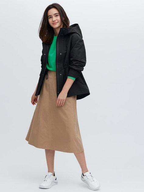 Парка демисезонная женская Uniqlo 623661808 XL Черная (1159795850) 