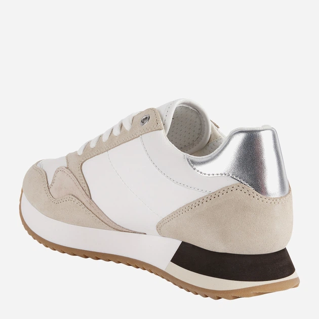 Buty sportowe damskie Geox D25RTB0FU22 39 Biały/Jasnobeżowy (8050036526502) - obraz 3