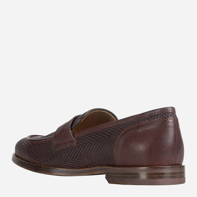 Loafersy męskie skórzane Geox U927CA09D1J 42.5 Bordowe (8054730376395) - obraz 3