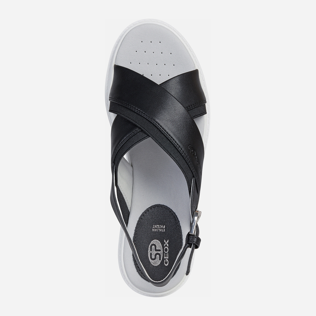 Жіночі сандалі Geox D02DLA000BC 39 Чорні (8054730356618) - зображення 4