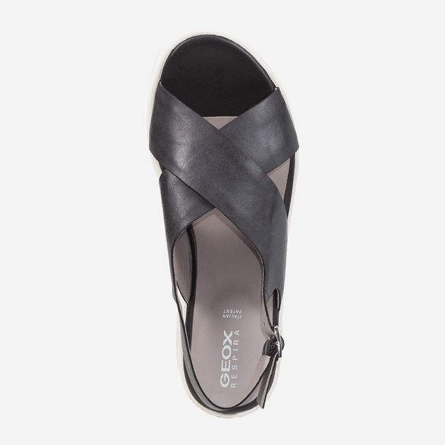 Sandały damskie skórzane Geox D15MPB000CL 39.5 Czarne (8050036017574) - obraz 4