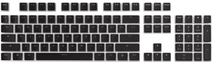 Набір кейкапів Endorfy PBT Pudding (EY0E002) Black - зображення 6