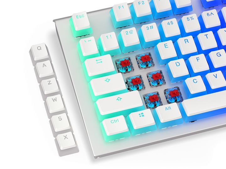 Набір кейкапів Endorfy PBT Pudding (EY0E003) Onyx White - зображення 4