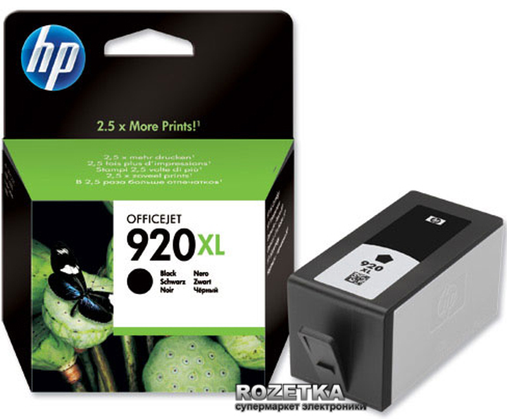 Картридж HP No.920XL OJ6000/6500/7000/7500 Black (CD975AE) - зображення 1