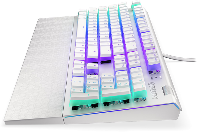 Klawiatura przewodowa Endorfy Omnis Pudding Kailh Blue USB Onyx White (EY5A034) - obraz 7