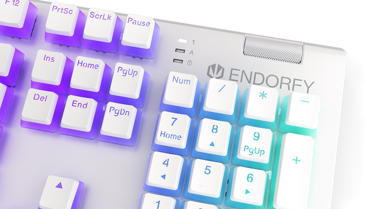 Klawiatura przewodowa Endorfy Omnis Pudding Kailh Blue USB Onyx White (EY5A034) - obraz 9