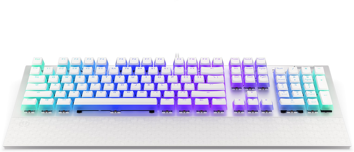 Klawiatura przewodowa Endorfy Omnis Pudding Kailh Red USB Onyx White (EY5A036) - obraz 4