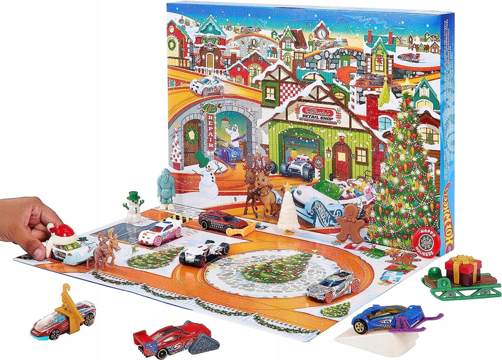 Zestaw samochodów Mattel Hot Wheels Advent Calendar z akcesoriami (194735103263) - obraz 3