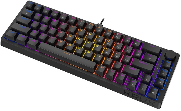 Клавіатура Krux Atax 65% Pro RGB Outemu Red (KRX0126) - зображення 6