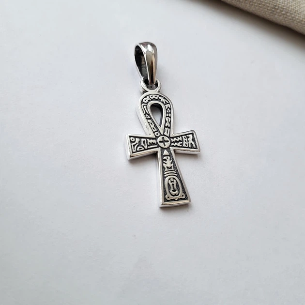 Серебряная подвеска оберег амулет Анкх черненное серебро 925(АРТ.89050ч) 6.10г - Фото 3 Серебряная подвеска оберег амулет Анкх черненное серебро 925(АРТ.89050ч) 6.10г - изображение 3