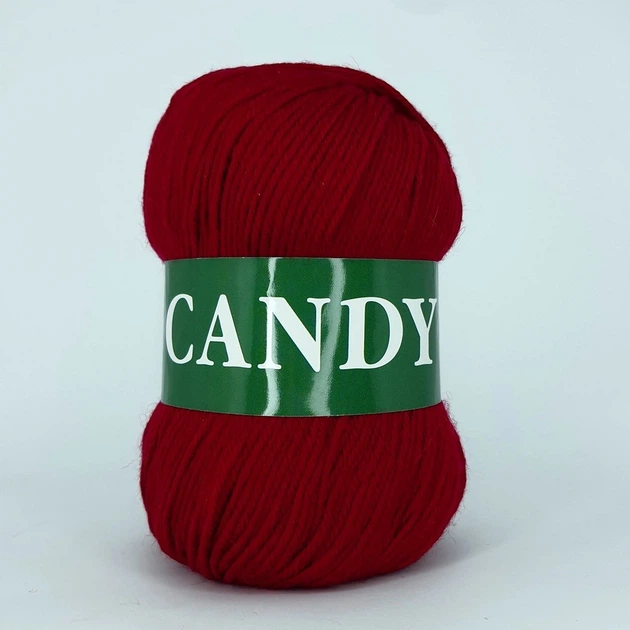 Пряжа шерстяная Vita Candy 2524 вишня - Фото 1 Пряжа шерстяная Vita Candy 2524 вишня - изображение 1
