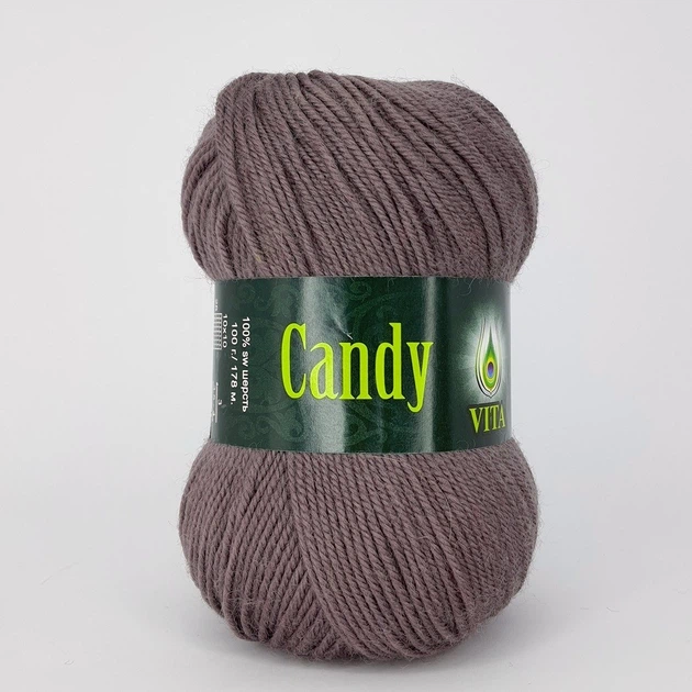 Пряжа вовняна Vita Candy 2522 мокко - Фото 1 Пряжа вовняна Vita Candy 2522 мокко - зображення 1