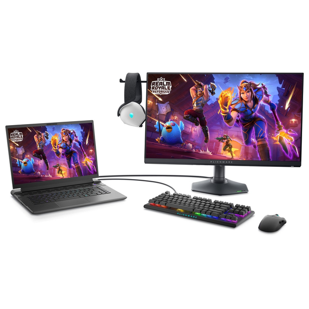Монитор DELL 27" AW2724HF HDMI, 2xDP, USB, Fast IPS, 360Hz, 0.5ms, sRGB 99%, FreeSync, Pivot, HDR10 - изображение 3