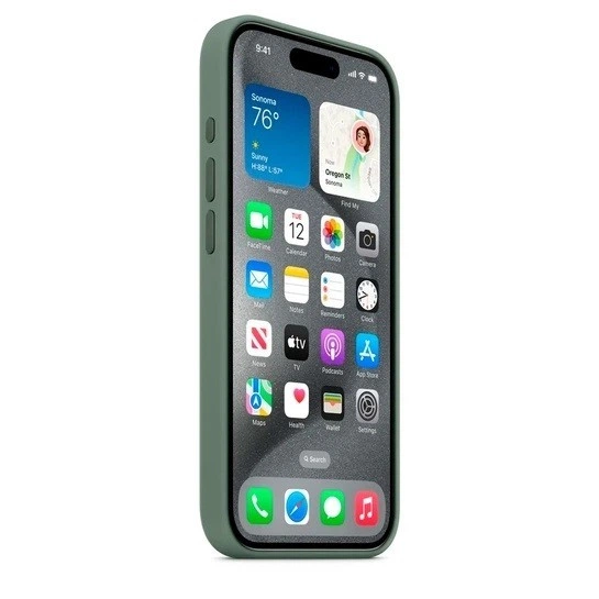 Чехол противоударный силиконовый OEMG Guard Shockproof Silicone Case with MagSafe для Apple iPhone 15 Pro (6.1") Cypress (MT1X3ZM/A) - Фото 2 Чехол противоударный силиконовый OEMG Guard Shockproof Silicone Case with MagSafe для Apple iPhone 15 Pro (6.1") Cypress (MT1X3ZM/A) - изображение 2