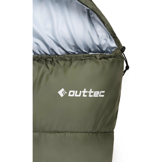 Спальний мішок кокон Outtec Mummy хакі спальник-кокон для кемпінгу міцний - Фото 6 Спальний мішок кокон Outtec Mummy хакі спальник-кокон для кемпінгу міцний - зображення 6