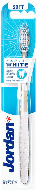 Зубна щітка Jordan Target White Soft 1 шт (7046110063620) - зображення 1
