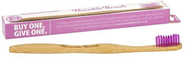 Зубна щітка Humble Bamboo Toothbrush Medium Pink (7350075690426) - зображення 1