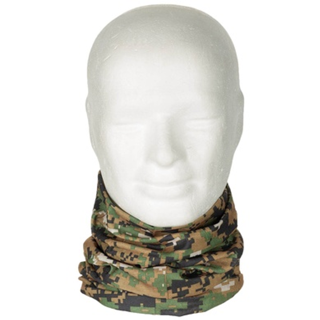 Баф камуфляжний MFH Neck Gaiter Digital Woodland - зображення 1