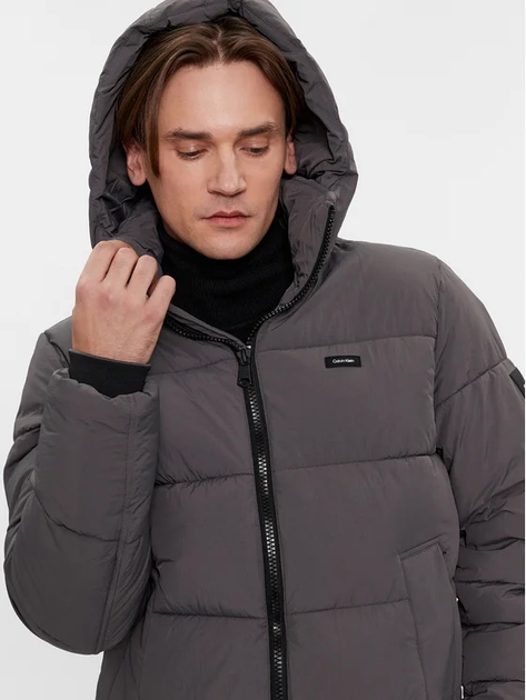Куртка зимова чоловіча Calvin Klein K10K110336-PTR XL Сіра (8719856751043) - зображення 4