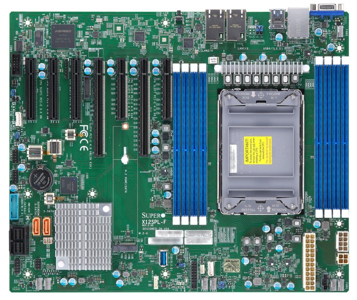 Материнська плата Supermicro MBD-X12SPL-F-B (s4189, Intel C621A, PCI-Ex16) - зображення 1