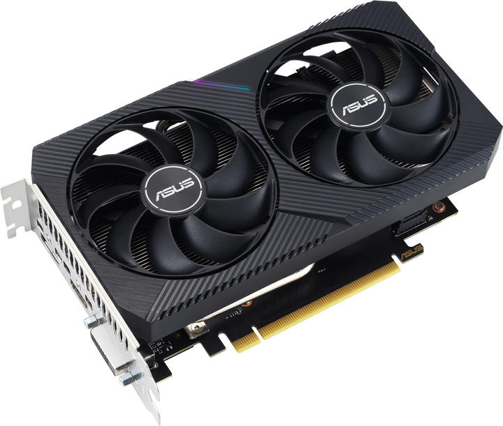 Відеокарта ASUS PCI-Ex GeForce RTX 3050 Dual OC Edition V2 LHR 8GB GDDR6 (128bit) (1852/14000) (HDMI, DisplayPort, DVI-D) (90YV0GH6-M0NA00) - зображення 3