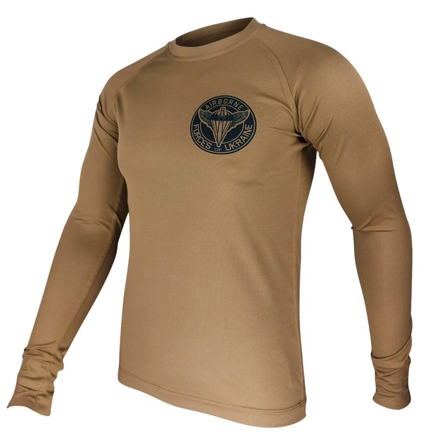 Лонгслів KRAMATAN AIRBORNE FORCES OF UKRAINE Койот XXL - зображення 2