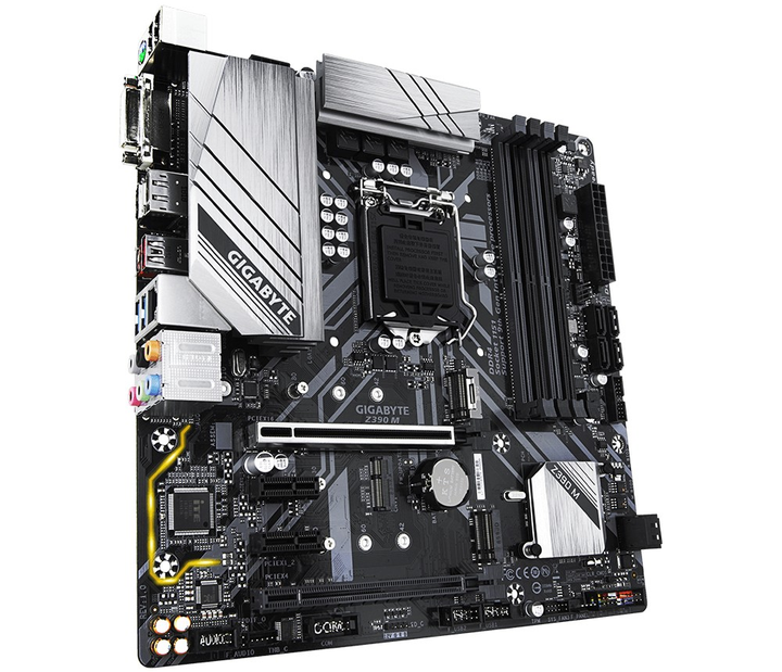 Материнская плата Gigabyte Z390 M (Intel Z390, PCI-E x16) s1151 mATX Б ...