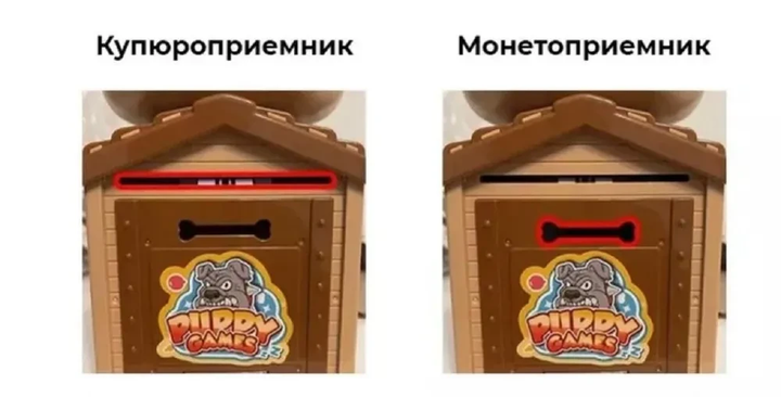 Детская копилка сейф для денег с кодовым замком 14х18см Собака Sebar Brown - изображение 5