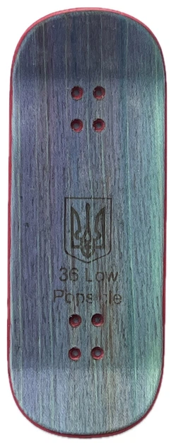 Дека для фінгерборду Workers FB Cossacks ZP Multi Red Blue Low Popsicle 36 mm - зображення 2