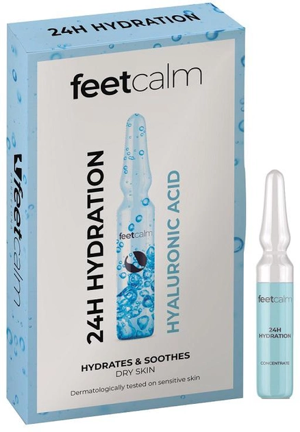 Ампули FeetCalm зволожувальна процедура для ніг із гіалуроновою кислотою 7x2 мл (8436595600318) - зображення 1