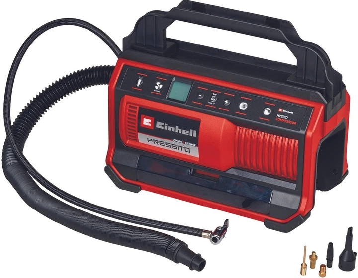 Компрессор автомобильный гибридный Einhell PRESSITO 18/25 Hybrid (4020430) - изображение 2