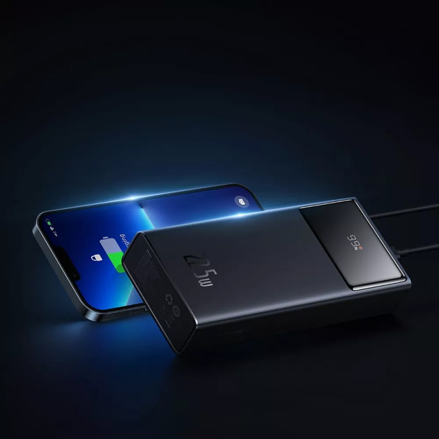 Power Bank УМБ Baseus 20000mAh 2USB/Type-C PD/QC 22.5W/3A PPXJ080001 black - зображення 4