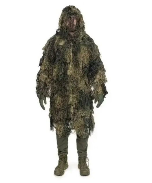 Костюм камуфляжний маскувальний Mil-Tec Parka Ghillie Anti Fire 11962100 Woodland - M/L - зображення 1