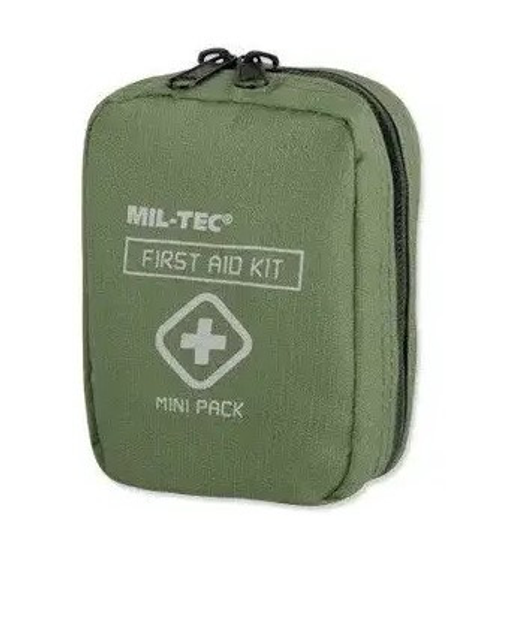Аптечка тактическая, Комплект первой помощи Mil-Tec Mini олива 16025800 - изображение 1