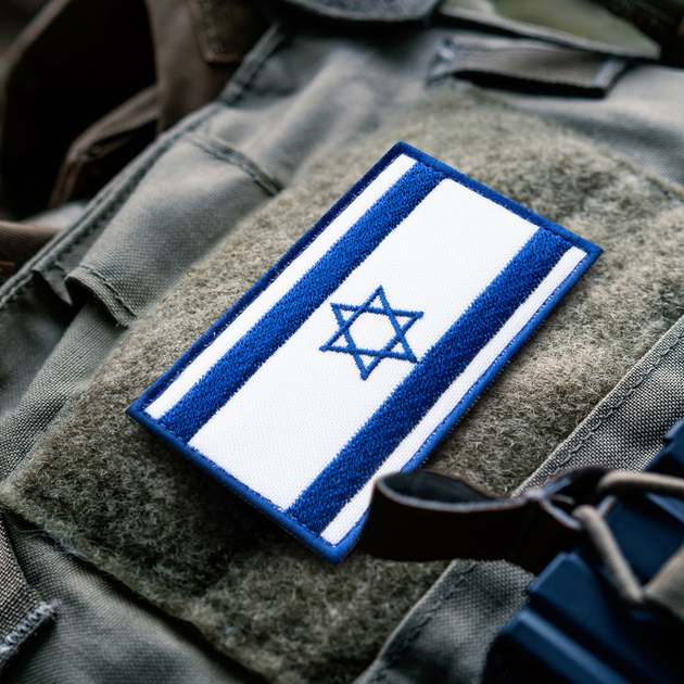 Шеврон нашивка с липучкой Флаг Израиль 5х8 см, вышитый патч (800029937) TM IDEIA - изображение 2