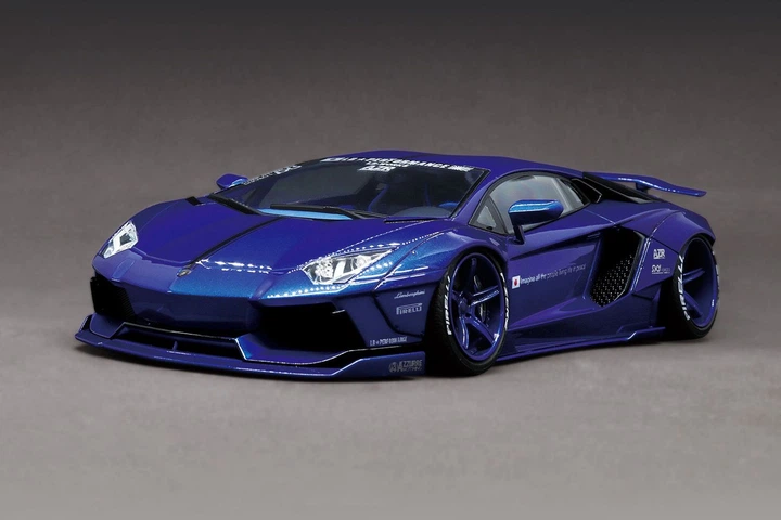 Сборная модель 1/24 LB Works Lamborghini Aventador Ver. 2 Aoshima 059913 - изображение 3