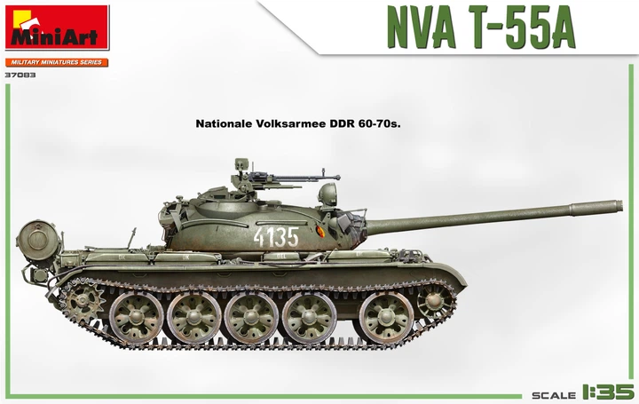 Сборная модель 1/35 танк NVA T-55A MiniArt 37083 - изображение 5