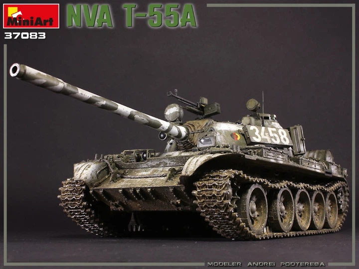 Сборная модель 1/35 танк NVA T-55A MiniArt 37083 - изображение 18